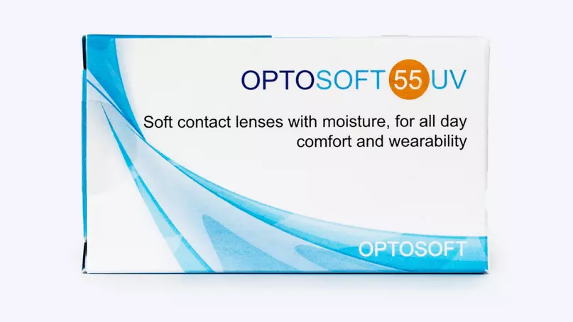 Контактные линзы Optosoft 55 UV (6 линз) контактные линзы optosoft 55 uv 6 линз