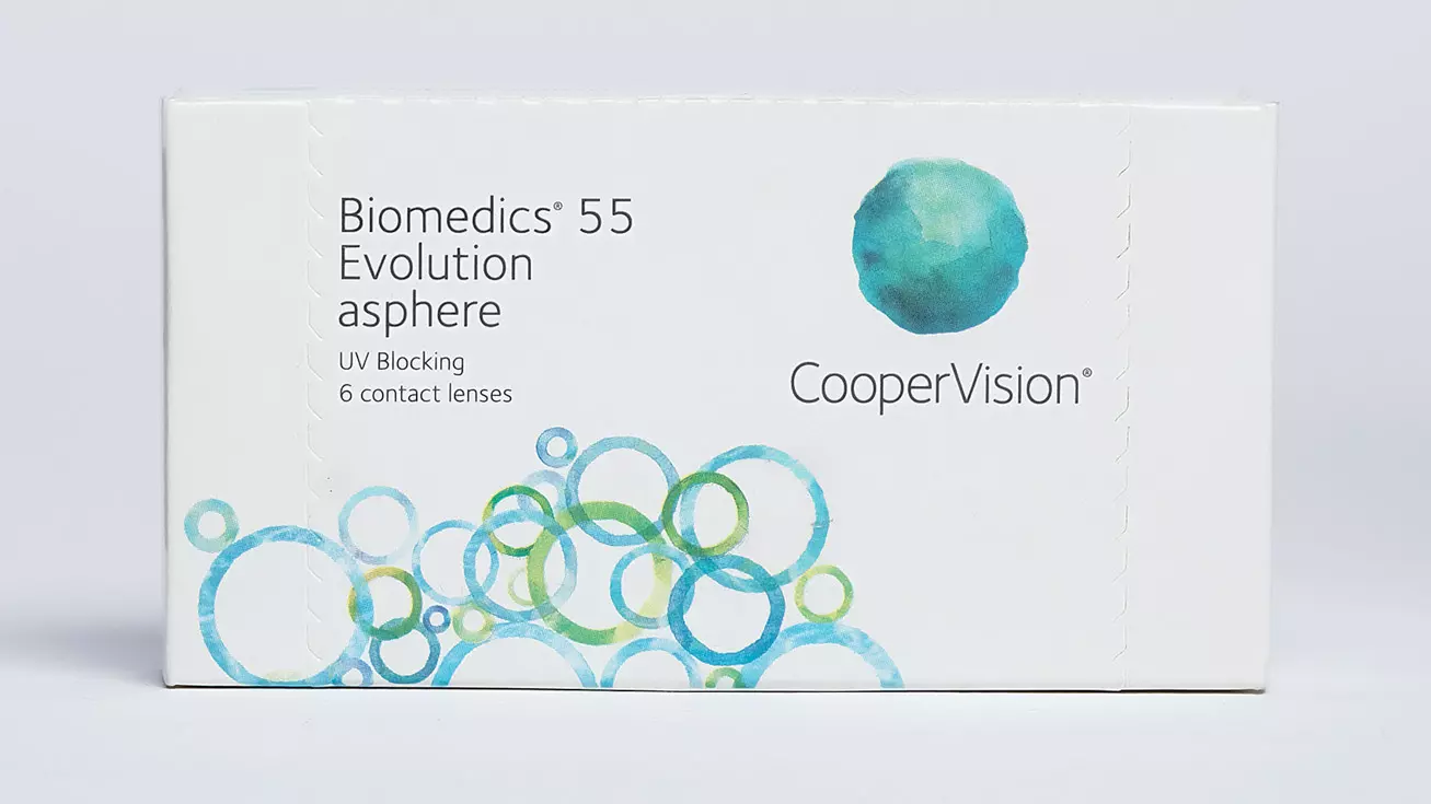 Контактные линзы Biomedics 55 Evolution (6 линз) контактные линзы optosoft 55 uv 6 линз