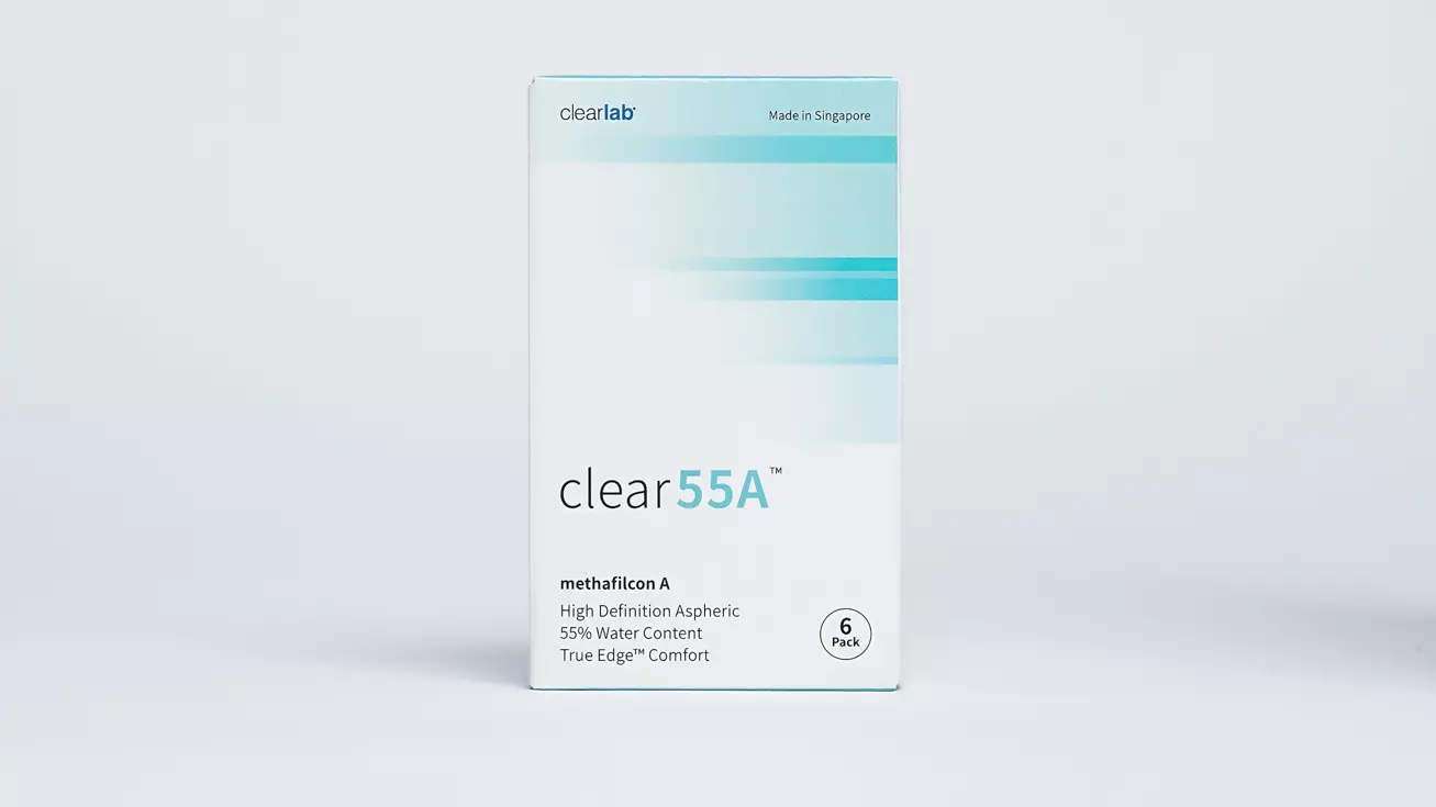 Контактные линзы Clear55A (6 линз) контактные линзы optosoft 55 uv 6 линз
