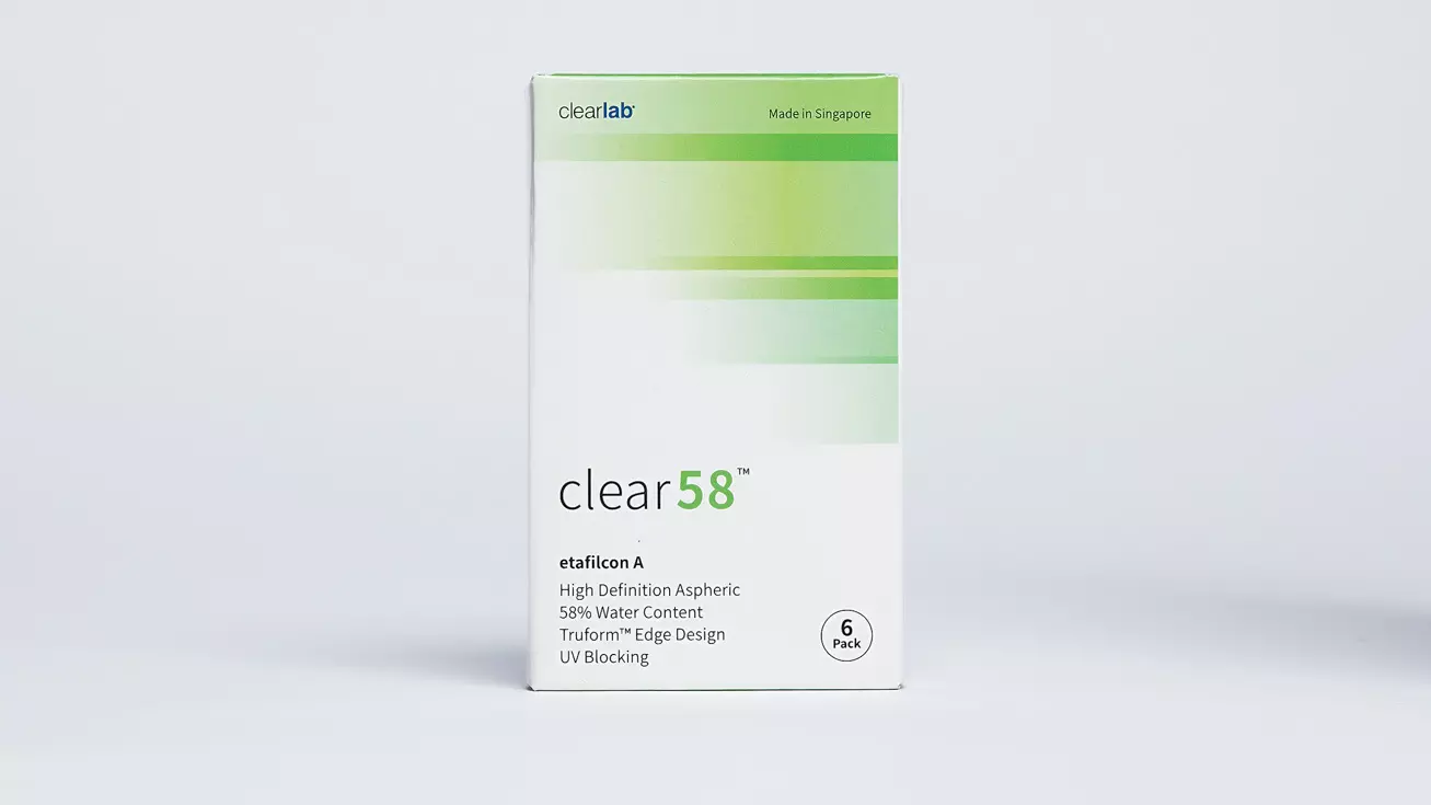 Контактные линзы Clear58 (6 линз) контактные линзы optosoft 55 uv 6 линз