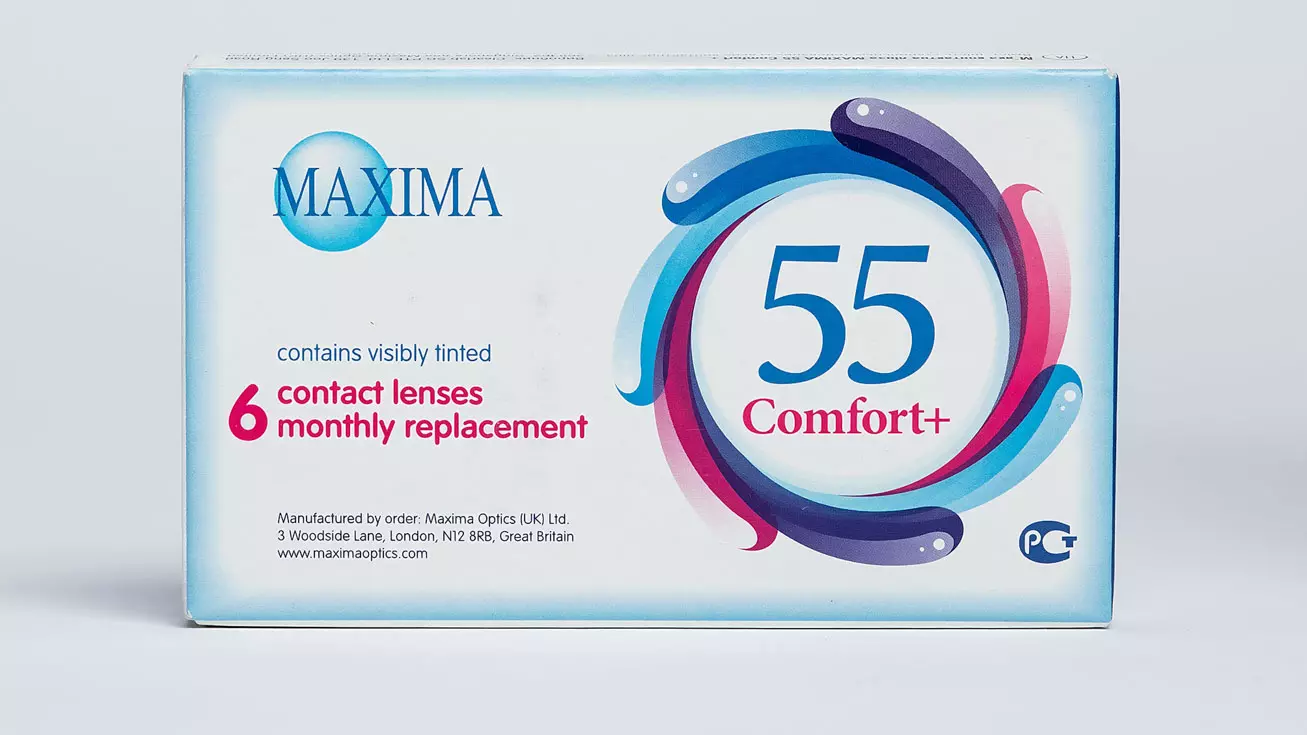 Контактные линзы Maxima 55 Comfort Plus (6 линз) контактные линзы optosoft 55 uv 6 линз