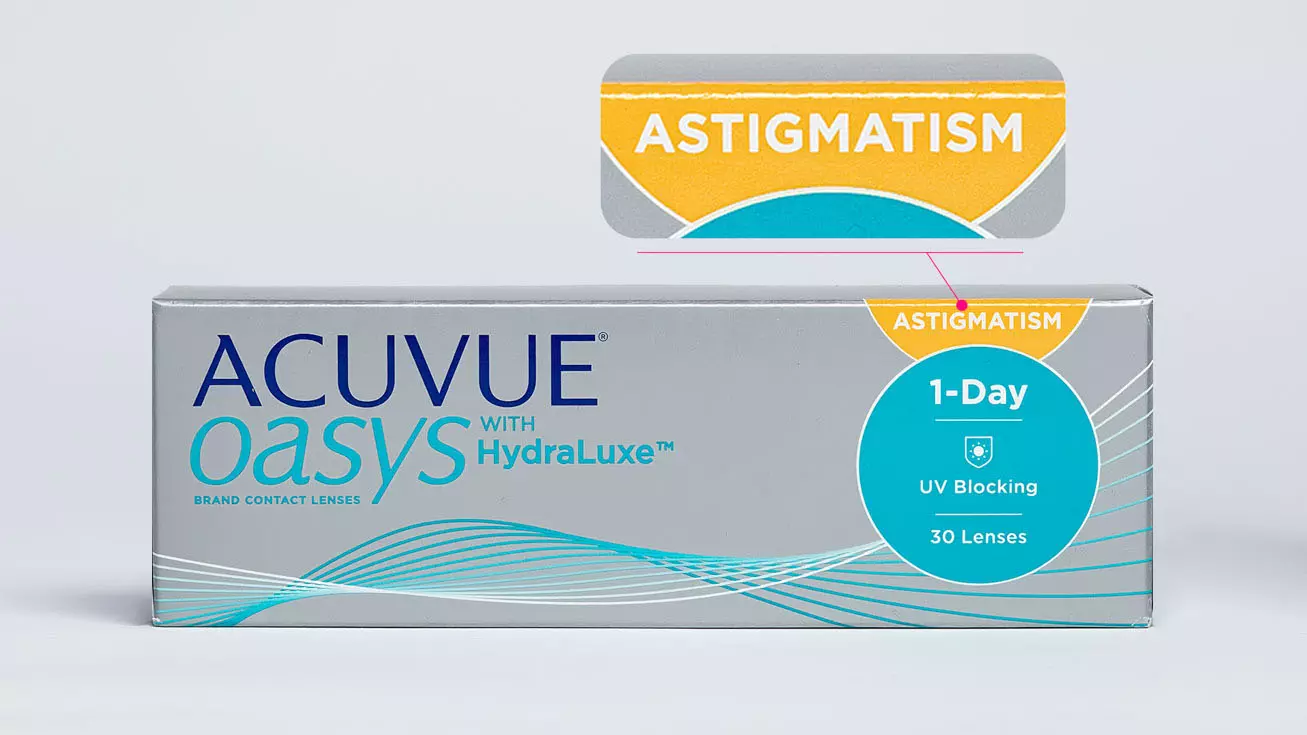 Контактные линзы ACUVUE OASYS with HydraLuxe for ASTIGMATISM (30 линз) контактные линзы johnson 1 day acuvue moist 30 линз 8 5 2