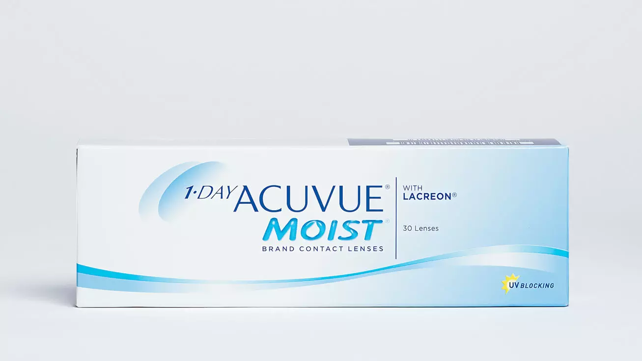 Контактные линзы 1 DAY ACUVUE MOIST (30 линз) контактные линзы acuvue one day moist 8 5 1 25 30 шт