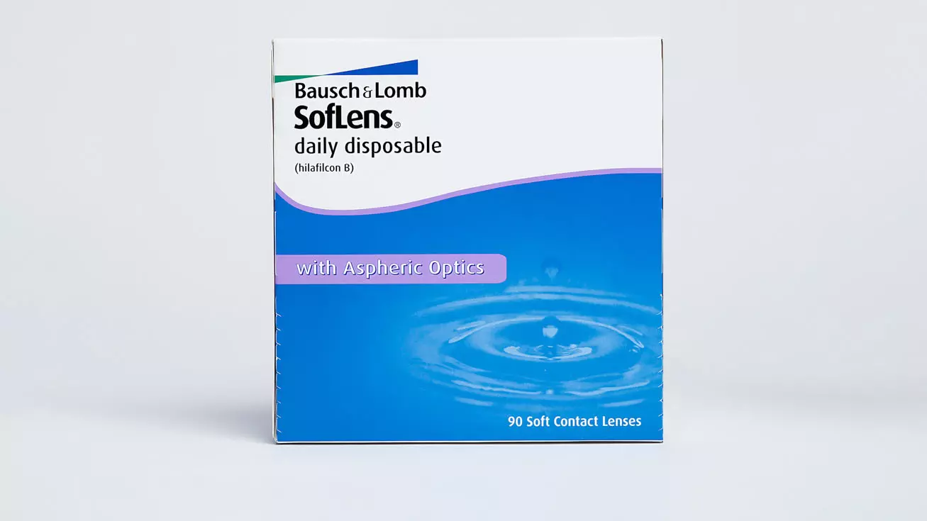 Контактные линзы SofLens daily disposable (90 линз) magister new eye contact two pieces annual disposable contact lens cosmetic beautiful pupil natural colored with free lens case