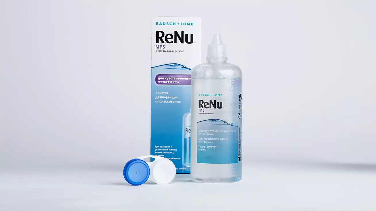 Раствор ReNu MPS (360 ml + контейнер)