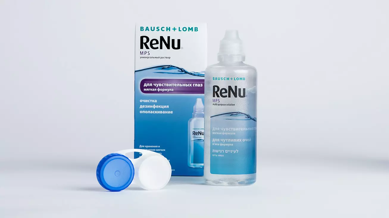 Раствор ReNu MPS (120 ml + контейнер)