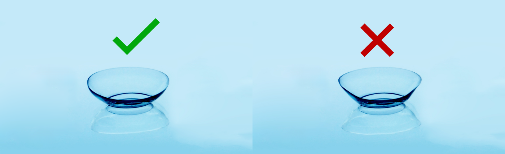 как одевать линзы