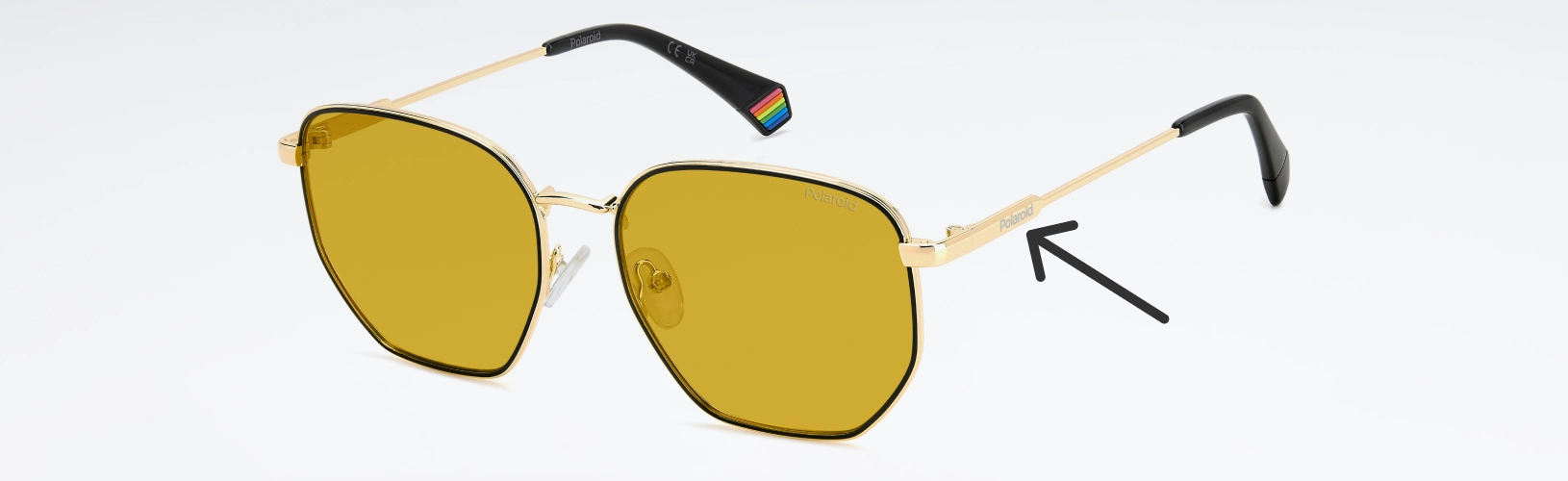 логотип бренда на очках