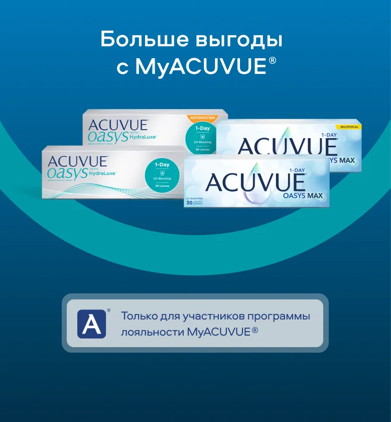 Больше выгоды с MyACUVUE®