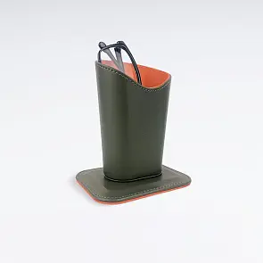 Футляр Stax Pro для очков кожаный, арт. фнк-з зеленый