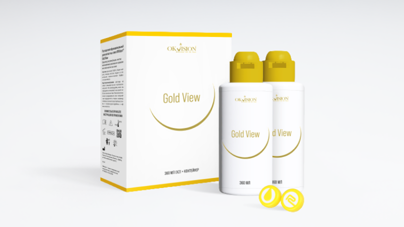 Раствор OKVision Gold View (360 мл + контейнер) - 2 шт.