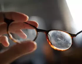 Как убрать царапины с очков