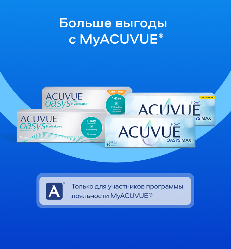 Больше выгоды с MyACUVUE®