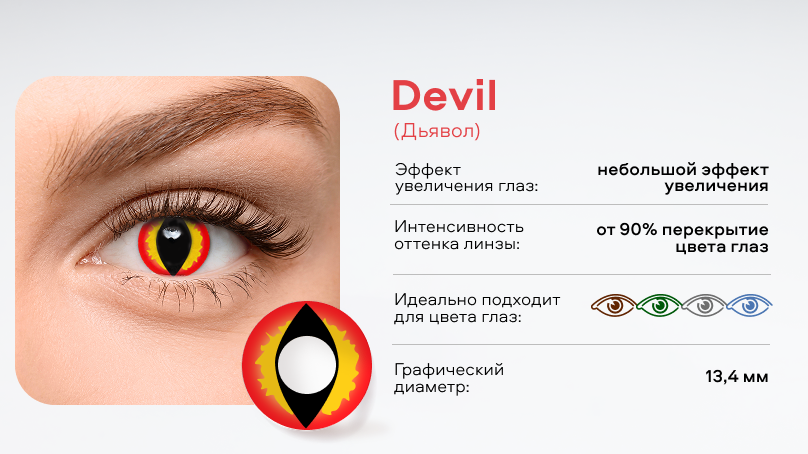 Цветные линзы Офтальмикс Баттерфляй Crazy I без диоптрий (2 шт.)