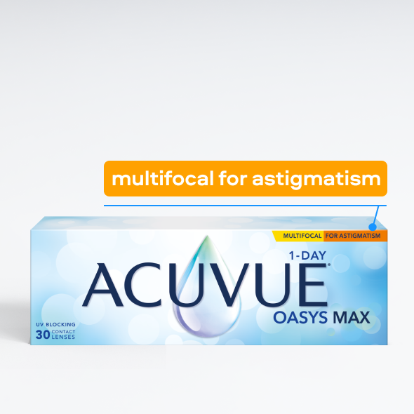 ACUVUE OASYS MAX 1-Day MULTIFOCAL for ASTIGMATISM мультифокальные линзы при астигматизме (30 линз)