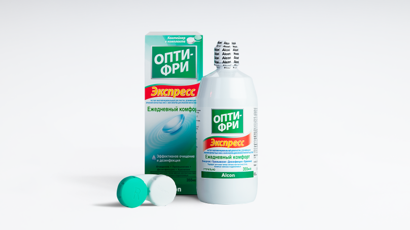 Раствор Опти-Фри  Express (355 ml + контейнер)