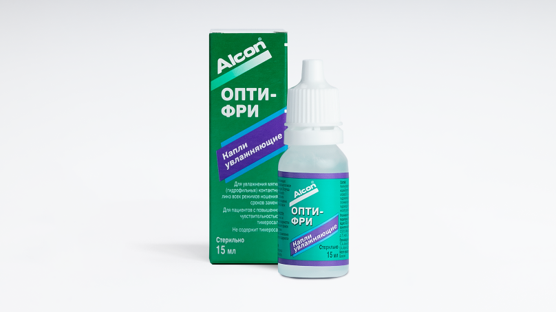 Капли Opti-Free rewetting drops (15 мл) без тимеросала
