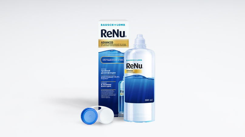 Раствор ReNu Advanced (360 ml + контейнер)