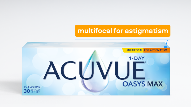 ACUVUE OASYS MAX 1-Day MULTIFOCAL for ASTIGMATISM мультифокальные линзы при астигматизме (30 линз)