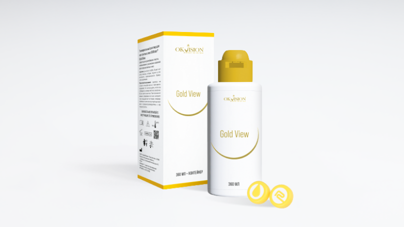 Раствор OKVision Gold View (360 мл + контейнер)