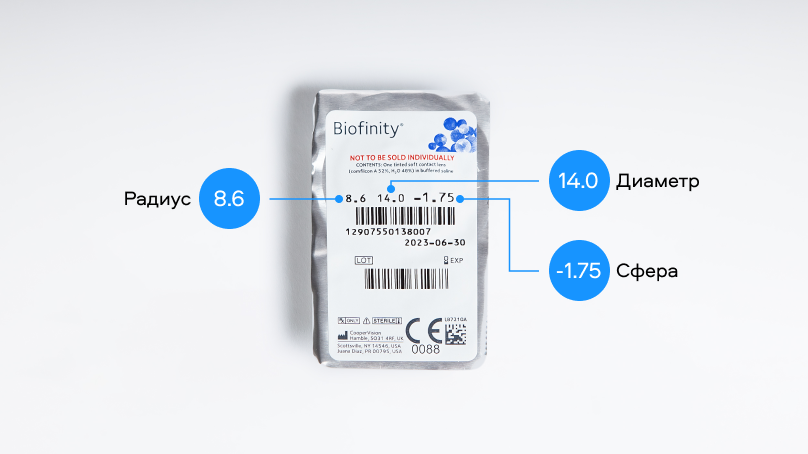 Biofinity (3 линзы)