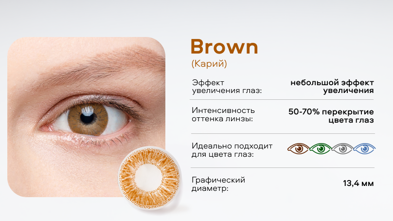 Цветные линзы Офтальмикс Баттерфляй 1T без диоптрий (2 шт.)