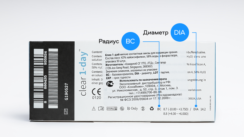 Clear 1-day (30 линз)