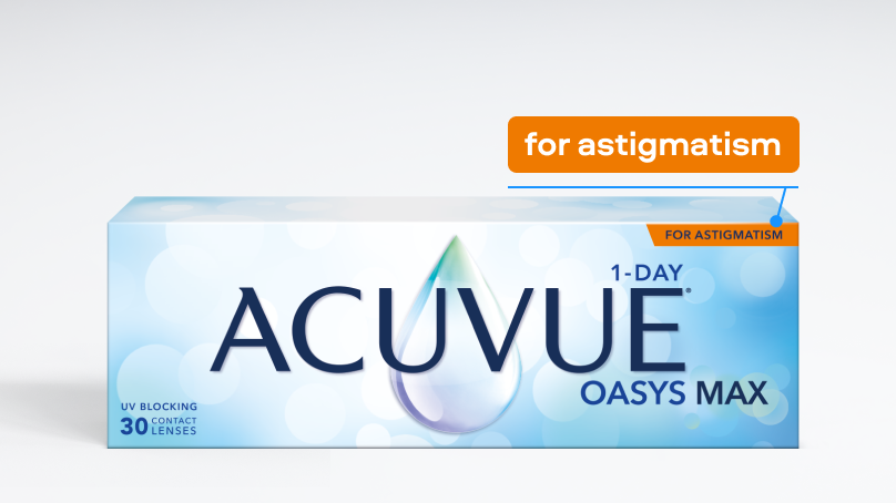 ACUVUE OASYS MAX 1-Day for ASTIGMATISM линзы при астигматизме (30 линз)