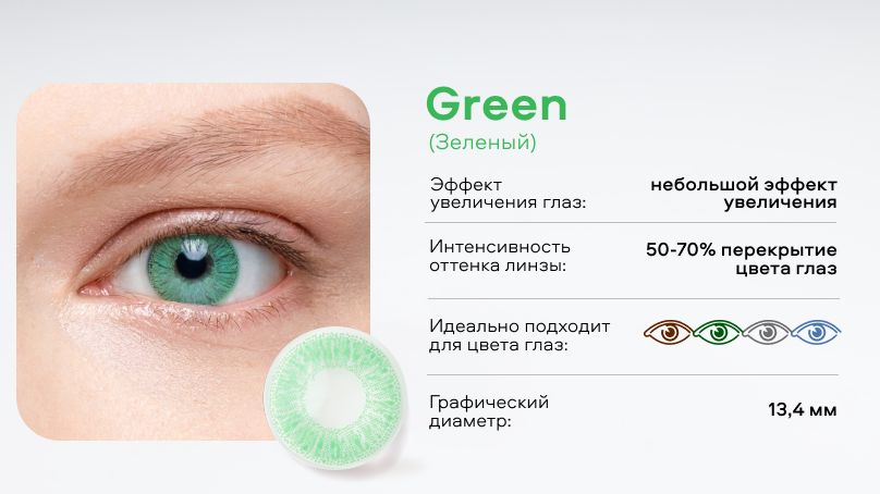 Цветные линзы Офтальмикс Баттерфляй 1T без диоптрий (2 шт.)