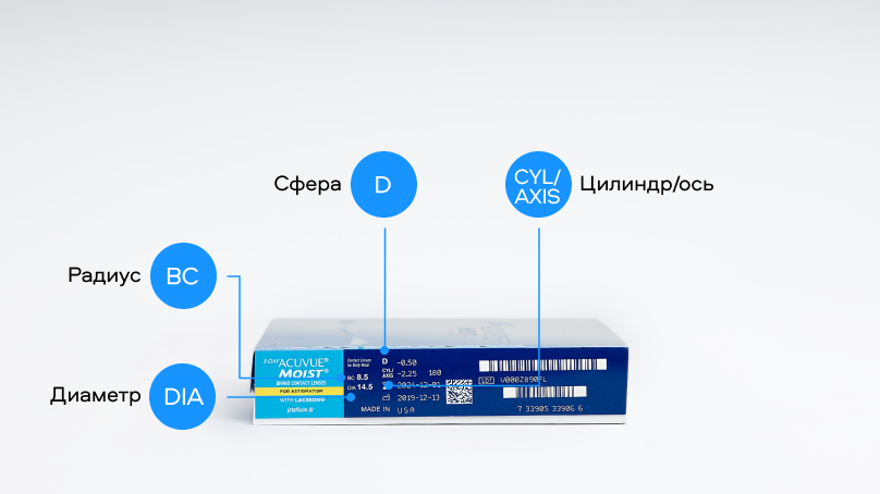 1 DAY ACUVUE MOIST for ASTIGMATISM (90 линз)