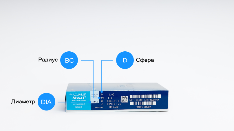 1 DAY ACUVUE MOIST (90 линз)