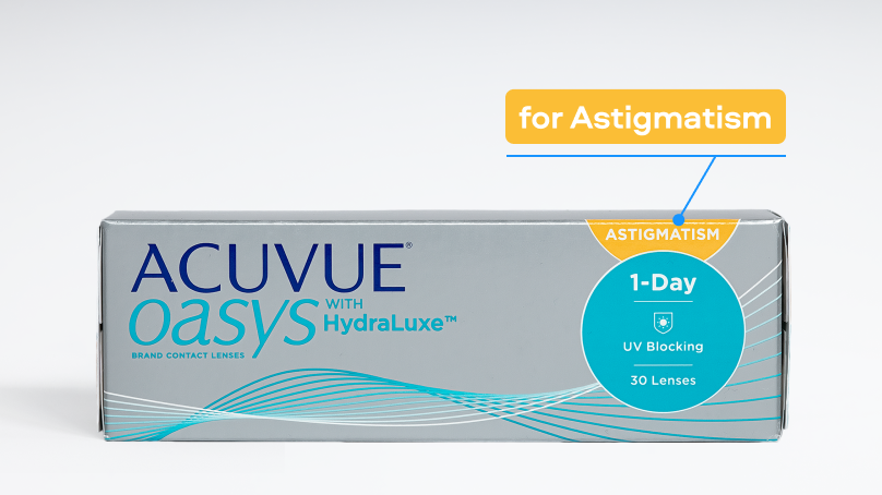 ACUVUE OASYS with HydraLuxe for ASTIGMATISM (30 линз)